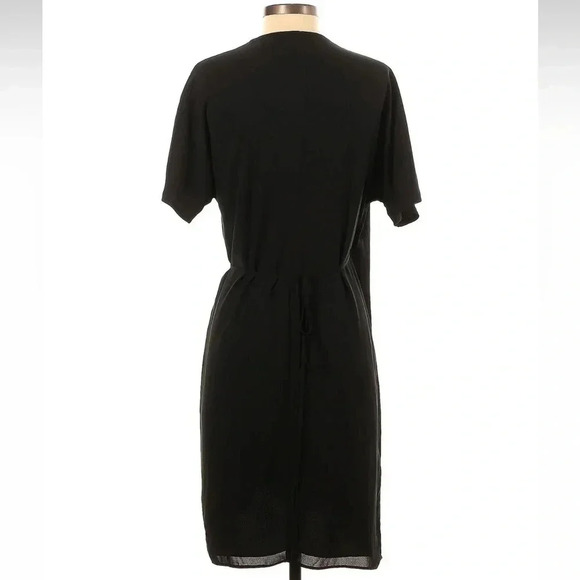 Aritzia Babaton Wallace Dress Short Sleeve Wrap Mini Deep V-Neck Size Small S - Picture 5 of 9